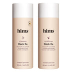 Hims Thick Fix Shampoo & Conditioner Set - Saw Palmetto For Healthy Hair Growth & Thickening - Scalp Cleansing - Vegan, Sulfate-Free & Cruelty-Free - Eucalyptus Scent, 6.4 Fl Oz