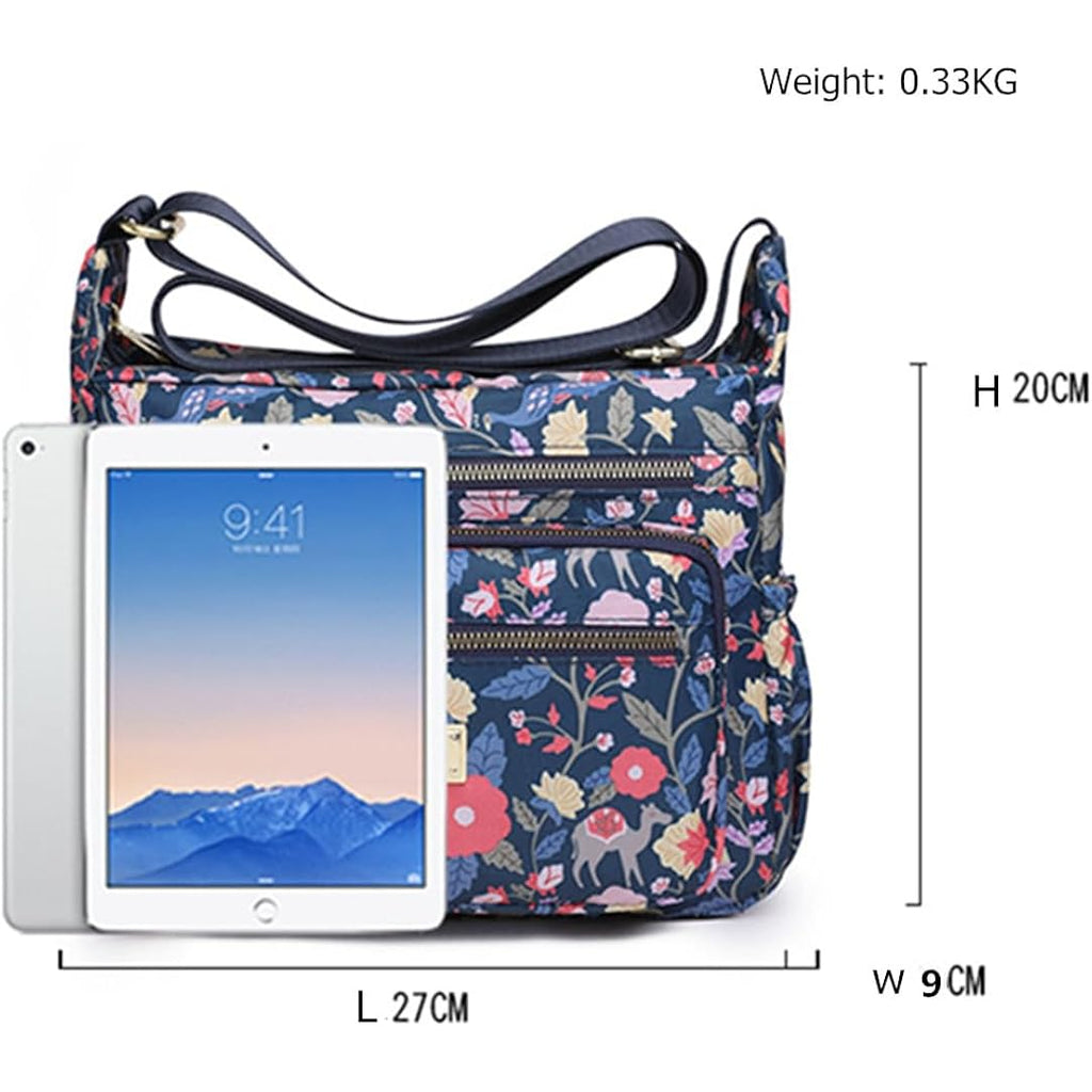 Crossbody Bags For Women Multi Pocket Shoulder Bag Waterproof Nylon Messenger Purses And Handbags