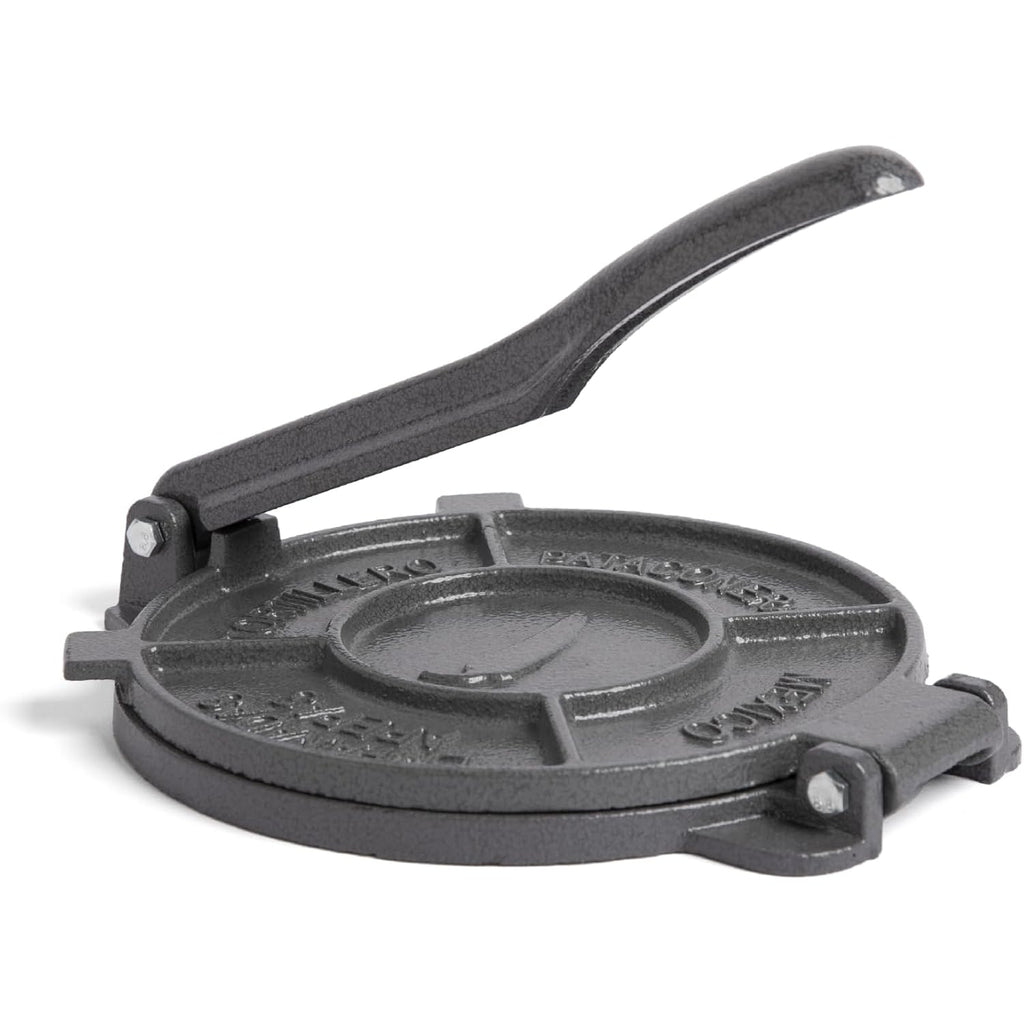 Alpha Living Tortilla Press – 8 Inch Cast Iron Quesadilla Maker – Heavy Duty Empanada Maker Press – Cast Iron Tortilla Maker for Kitchen, Home Use