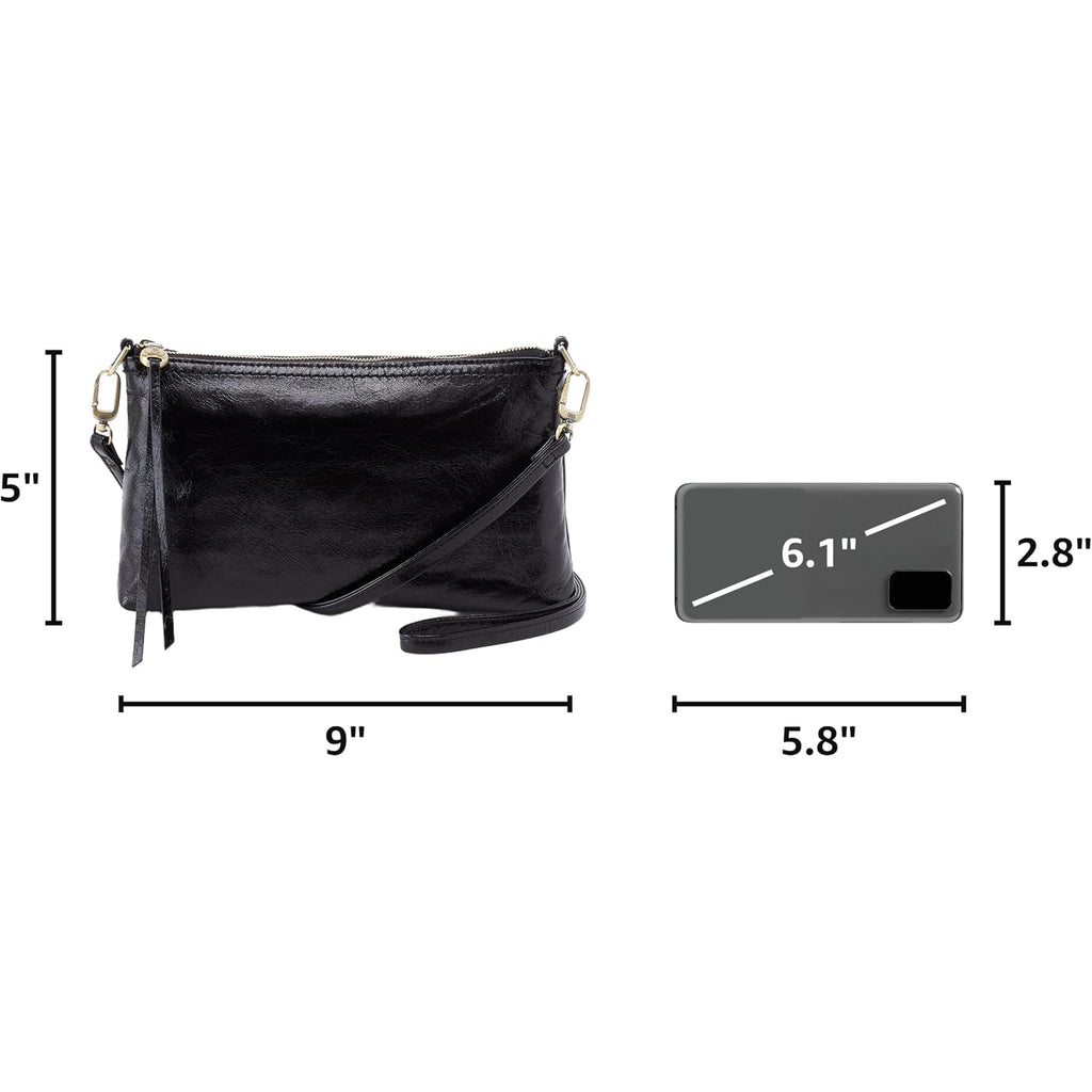 Hobo Darcy Leather Convertible 3-In-1 Crossbody Bag With Removable & Adjustable Strap, Exterior Phone Slip Pocket