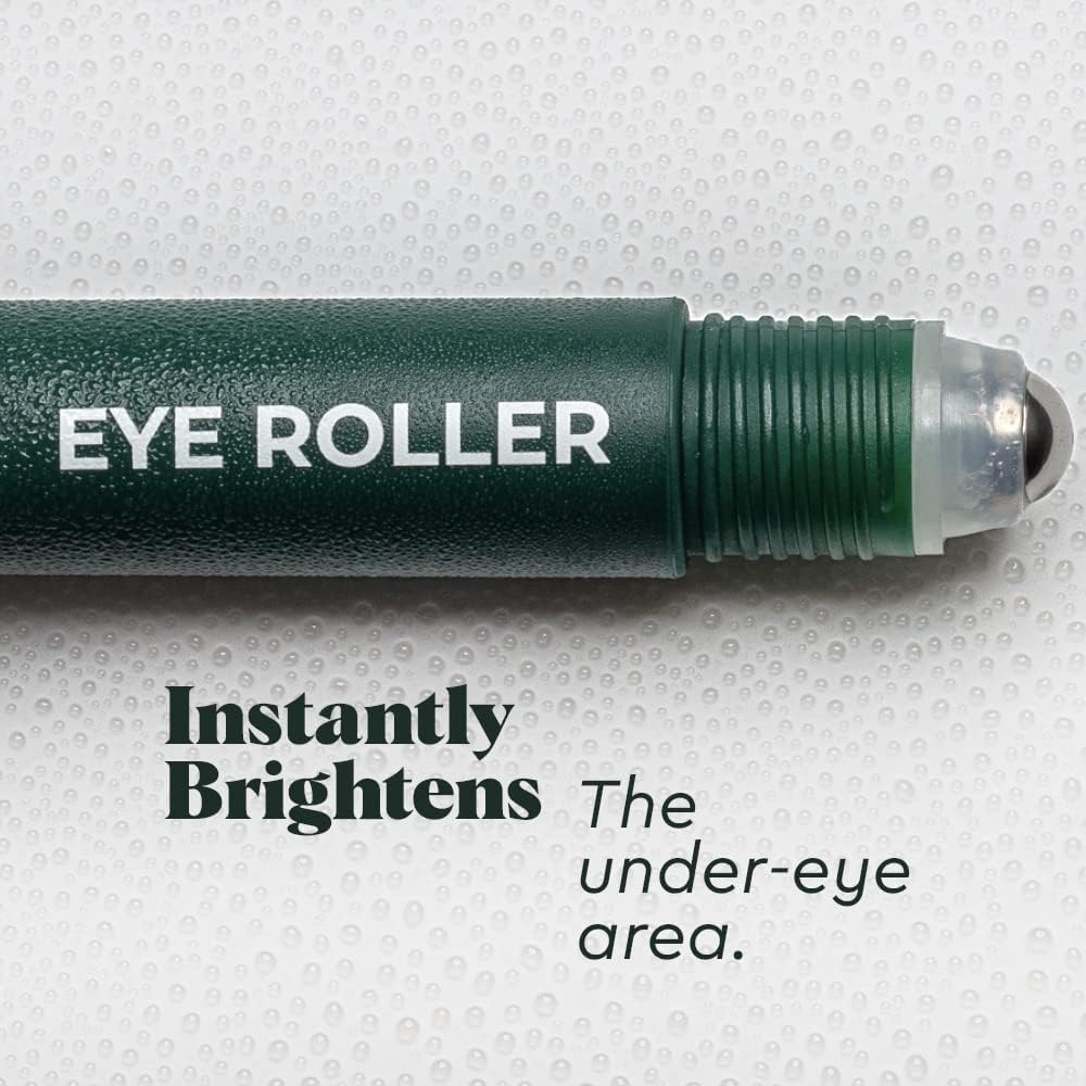 Wolf Project Under Eye Roller - Korean Beauty, With Caffeine, Vitamin C And Peptides - Energizing Serum For Dark Circles And Puffiness, Fine Lines, Wrinkles - Gel-Based Brightening Cream