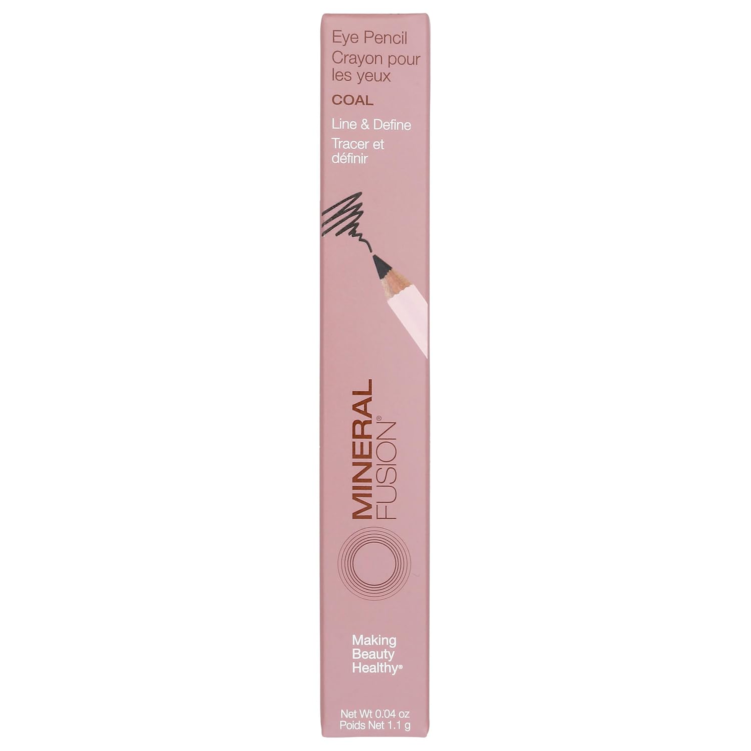 MINERAL FUSION Coal Eye Pencil, 0.04 OZ