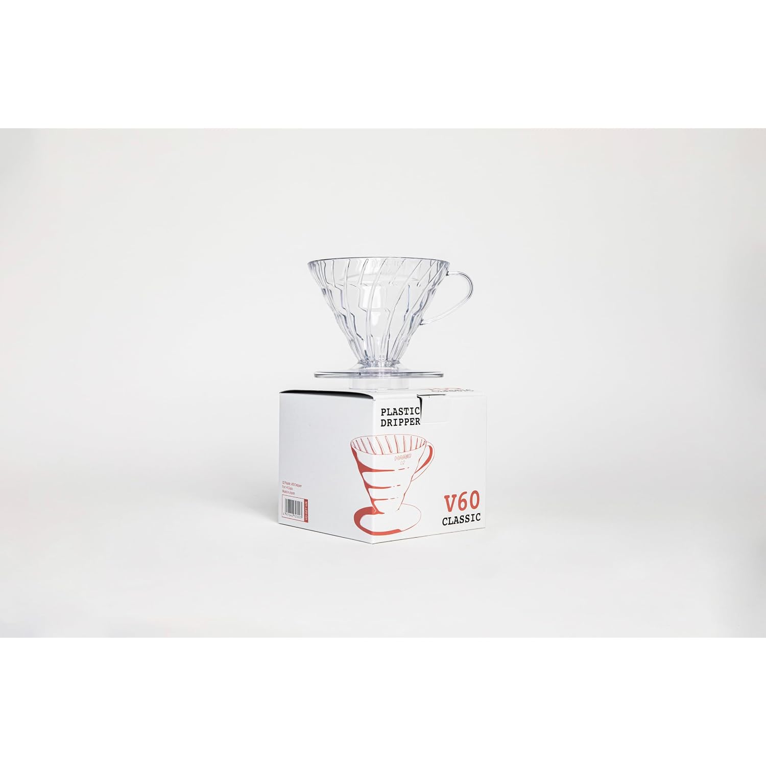 Hario V60 Plastic Coffee Dripper, Size 02, Clear | Plastic