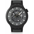 Swatch Big Bold Biosourced Lacquered Unisex Watch Casual Polymer Black Automatic Waterproof Past The Horizon