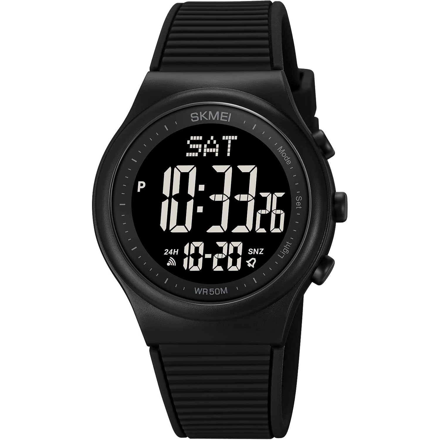 Cakcity Digital Watch For Women Waterproof Stopwatch Sports Watches For Mens And Womens Unisex Outdoor Rubber Strap Multifunction Wristwatch With Luminous Display