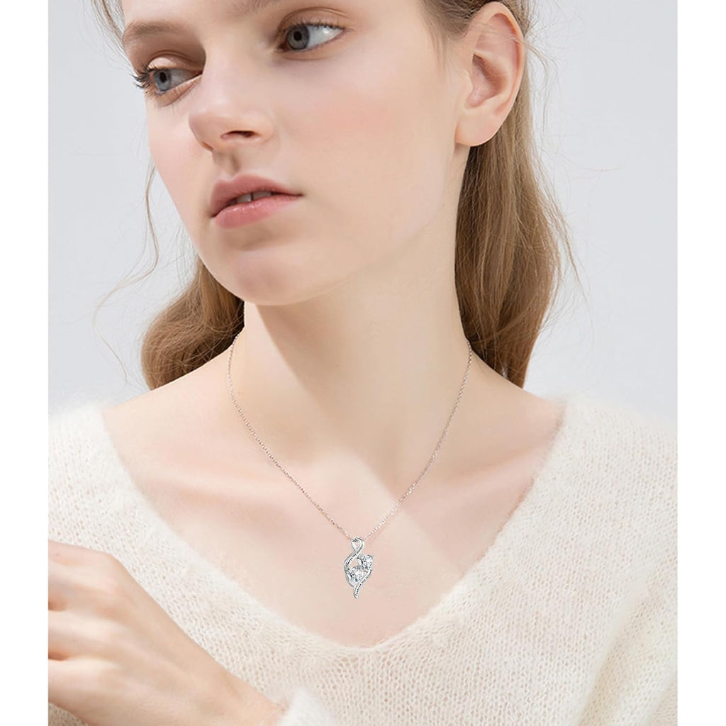 Mothers Birthday Gifts 925 Sterling Silver Always My Mother Forever My Friend Mother Son Love Heart Pendant Necklace,Mom Daughter Jewelry Gifts