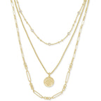 Kendra Scott Medallion Triple Strand Necklace, Fashion Jewelry for Women