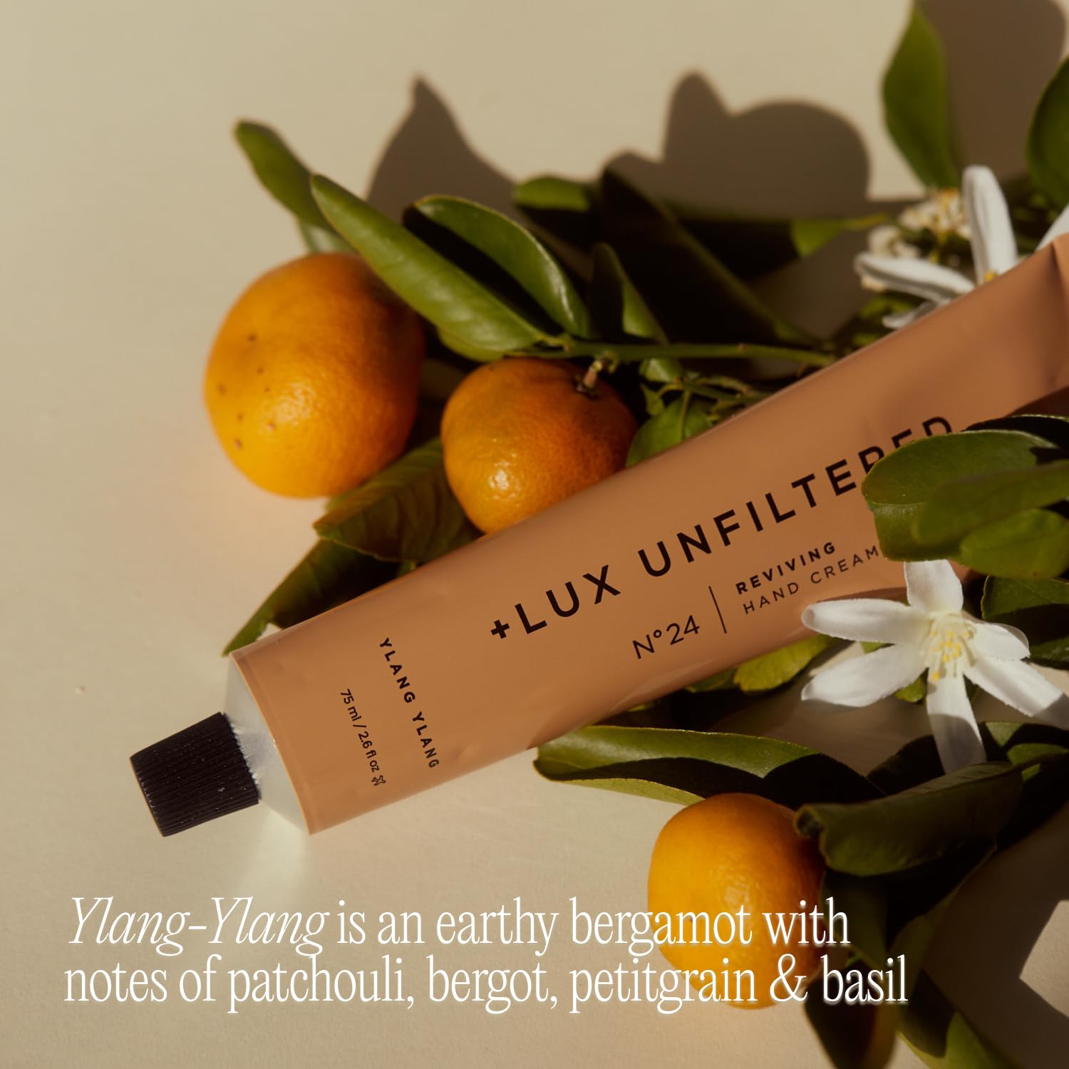 + Lux Unfiltered N°24 Fountain of Youth Age Defying Hand Cream for Women & Men - Moisturizing Hand Cream for Dry Cracked Hands - Lightweight & Fast-Absorbing - Vegan & Cruelty Free - Ylang Ylang