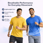 6 Packs Of Bulk Men'S T-Shirts Eversoft Cotton Regular Fit Short Sleeve Crew Neck Lightweight T-Shirt Tees