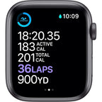 Apple Watch Series 6 (Gps, 44Mm) - Space Gray Aluminum Case With Black Sport Band (Renewed)