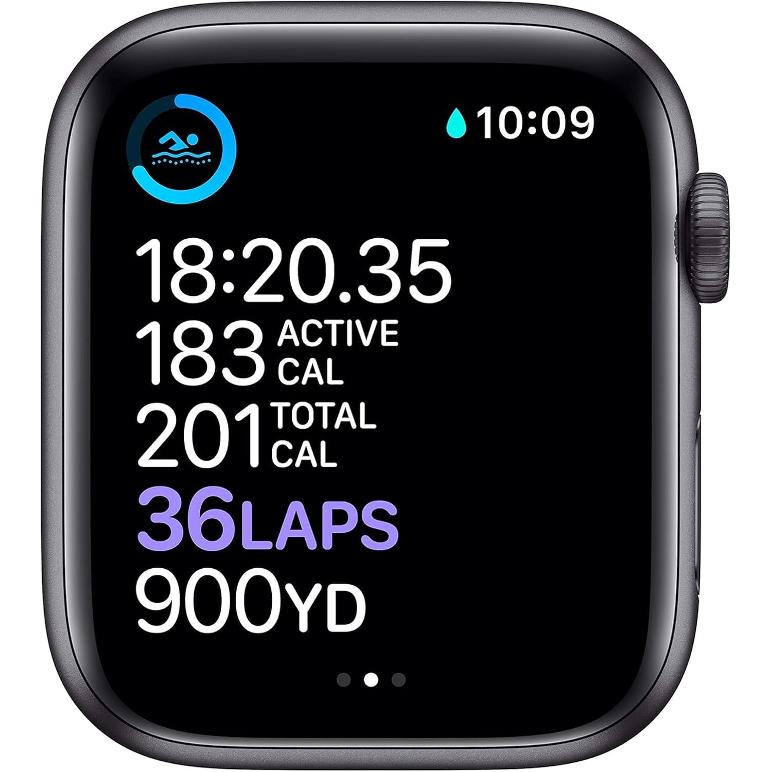 Apple Watch Series 6 (Gps, 44Mm) - Space Gray Aluminum Case With Black Sport Band (Renewed)