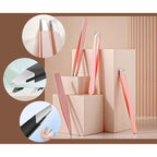 Tweezers Kit Tweezer for Women Facial Hair Removal Tweezers Professional Tweezers Set Eyebrow Tweezer, [9+1 PCS] Professional Stainless Steel Eyebrow for Women &Men,Black Beauty Sets
