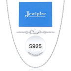 Jewlpire 1.5mm Rope Chain 925 Sterling Silver Chain Necklace for Women, 14K Gold Plated Chain for Women Sturdy Women's Chain Necklaces, 16 18 20 22 24 26 Inch