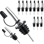 Pafusen 12 Pack Liquor Pour Spout With Dust Caps - Bottle Pourers for Alcohol, Olive Oil - Speed Pourers, Bar Bartender Accessories