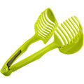 Lemon Tomato Food Tongs, Manual Fruit Tool, Round Fruit & Vegetable Cutting Holder, Handy Uncharged Kitchen Gadget