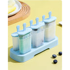 Popsicle Molds Set 6 Pieces Ice Popsicle Maker-Bpa Free,Easy-Release Ice Pop Molds,Homemade Ice Cream Molds (Blue)