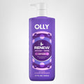 Olly Renew Body Wash With Vitamin D, Retinol & Botanicals – Nourishing Cleanser For Skin Barrier Repair, Deep Hydration, Jasmine Bergamot Scent, 17Oz
