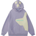 Aelfric Eden Star Graphic Hoodies Print Hoodie Unisex Oversized Hooded Sweatshirt Long Sleeve Pocket Pullover