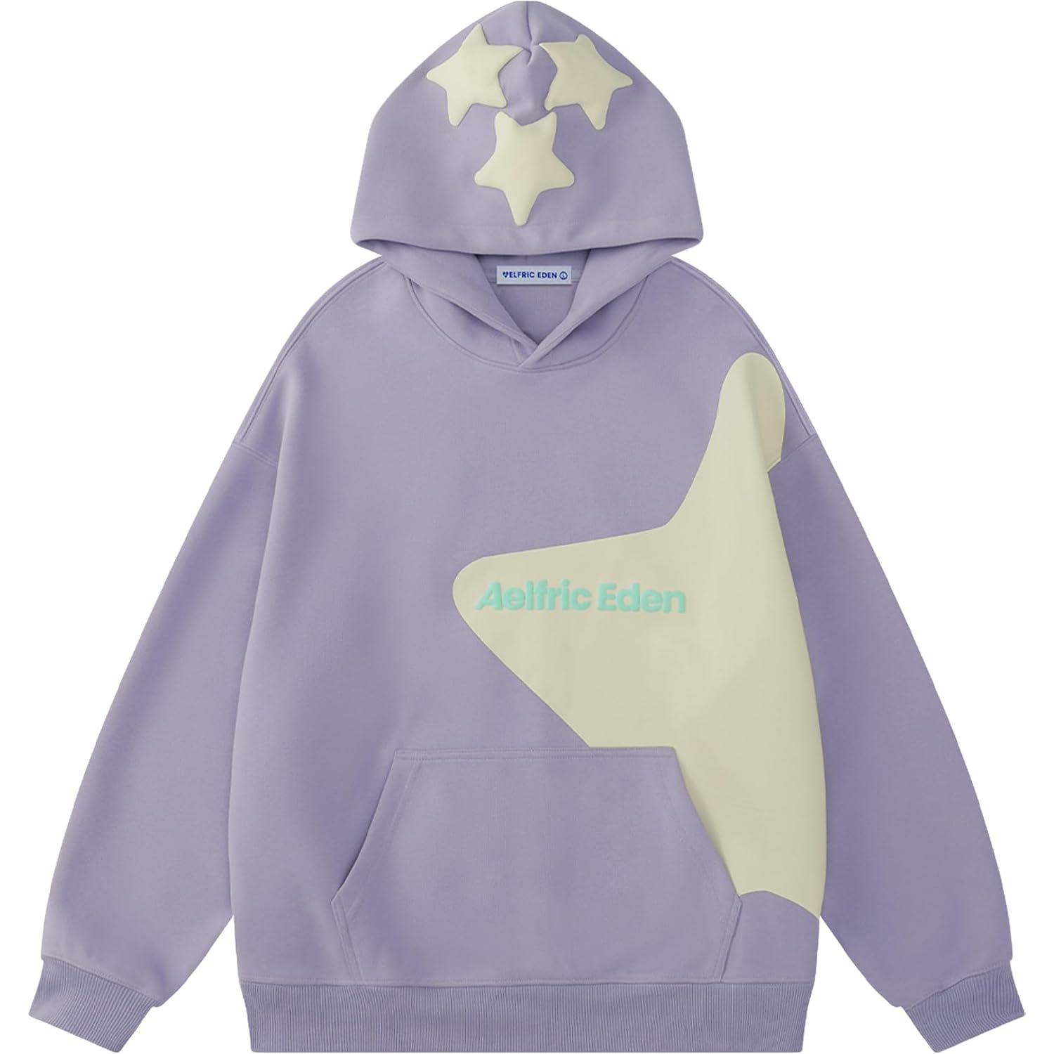 Aelfric Eden Star Graphic Hoodies Print Hoodie Unisex Oversized Hooded Sweatshirt Long Sleeve Pocket Pullover