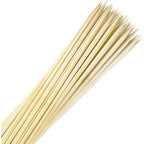 Bamboo Smores Sticks (50 Pcs), 17.5" Marshmallow Roasting Sticks For Fire Pit, 5Mm Heavy Duty Wooden Skewers For Smore Hot Dog Barbecue Thick Sticks For Campfire Grilling Camping Bonfire