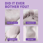 Foot Peeling Mask - 5 Pack Exfoliating Foot Peel Mask for Dry Cracked Feet - Baby Soft Foot Mask Socks for Removing Dead Skin, Cracked Heels, and Calluses - Lavender, Shea Butter, Aloe - Women and Men