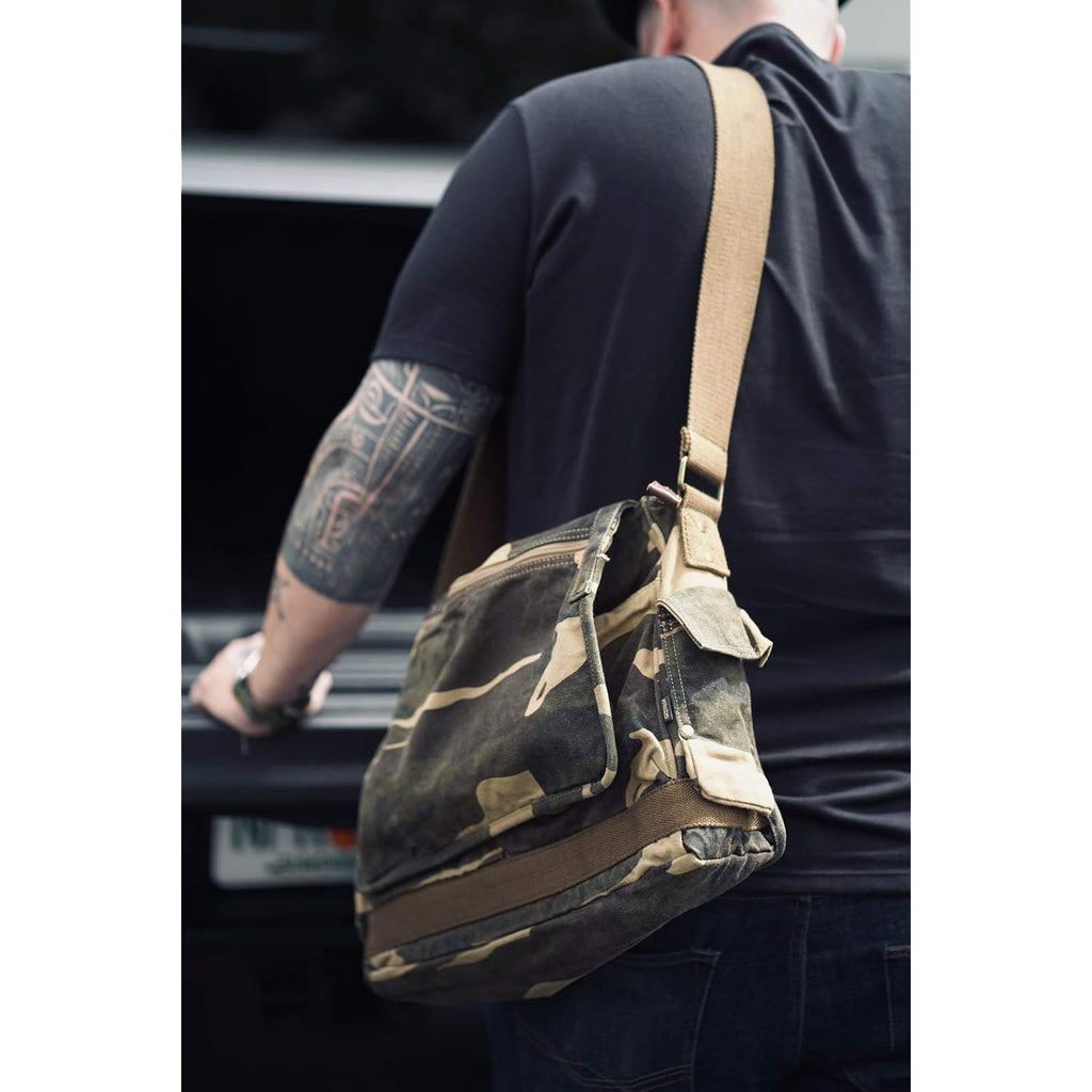 Gootium Canvas Messenger Bag - Vintage Cross Body Shoulder Satchel