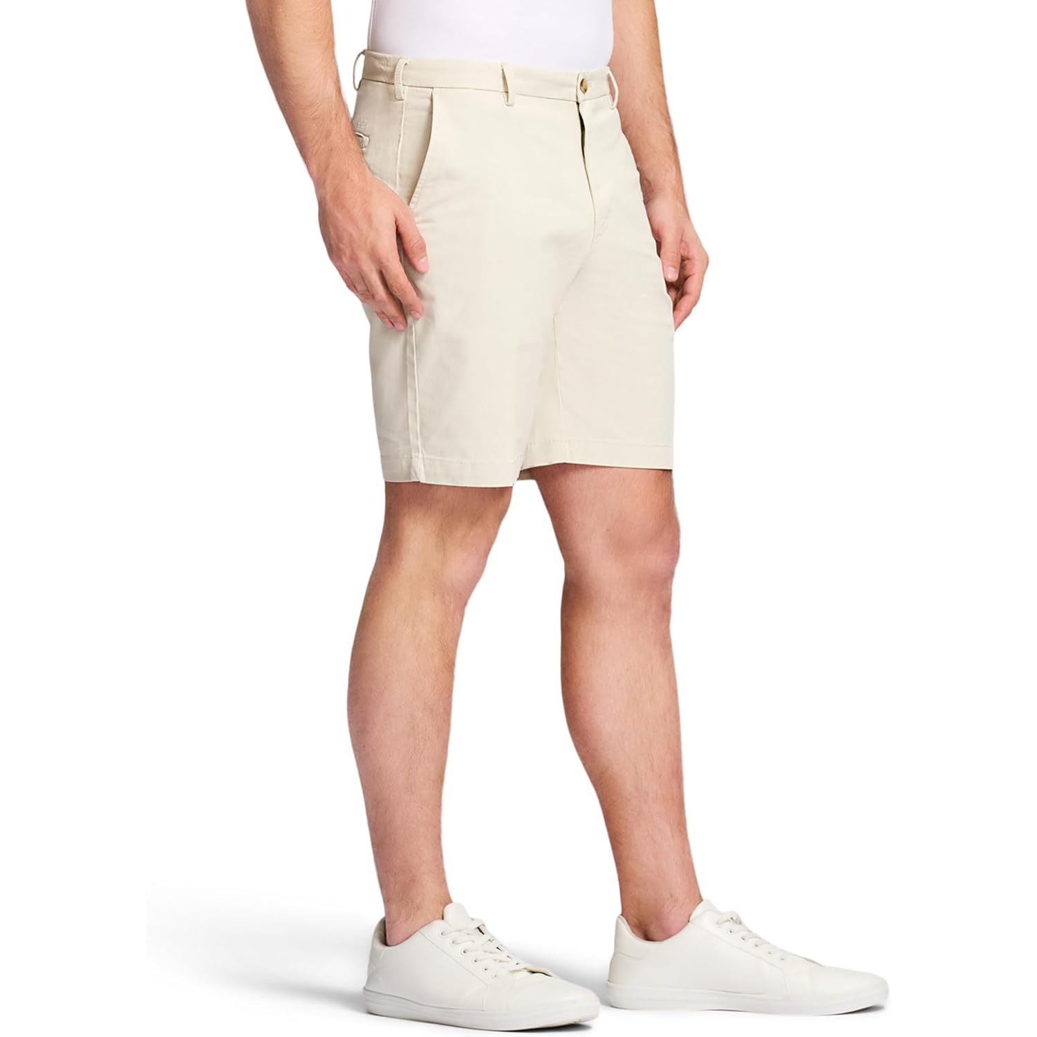 Izod Men'S Saltwater 9.5" Flat Front Chino Short