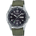 Casio Mtps120L Series | Unisex Analog Watch | 100M Wr | Stainless Steel Case | 3 Hand Analog (Hr, Min, Sec) | Date Display | Low Battery Alert | Military Styling | Solar Powered
