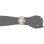 U.S. Polo Assn. Women'S Two-Tone Analog Watch – Silver Dial With Rose Gold Accents, 41Mm Metal Case, And Alloy Link Bracelet – Elegant Quartz Timepiece For Everyday Style