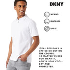 Dkny Soft Cotton Polo Shirts For Men - Modern Fit, Quick Dry, Casual Mens Polo Shirts Short Sleeve