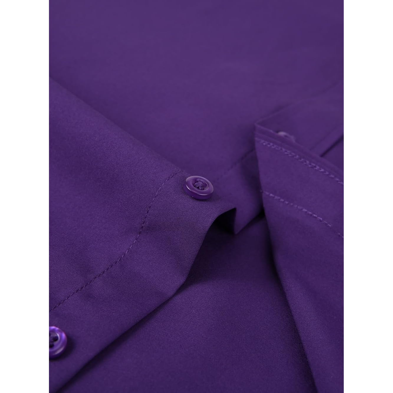 Men'S Dress Shirts Long Sleeve Button Down Shirt Business Formal Stretch Shirt Regular Fit With Pockets