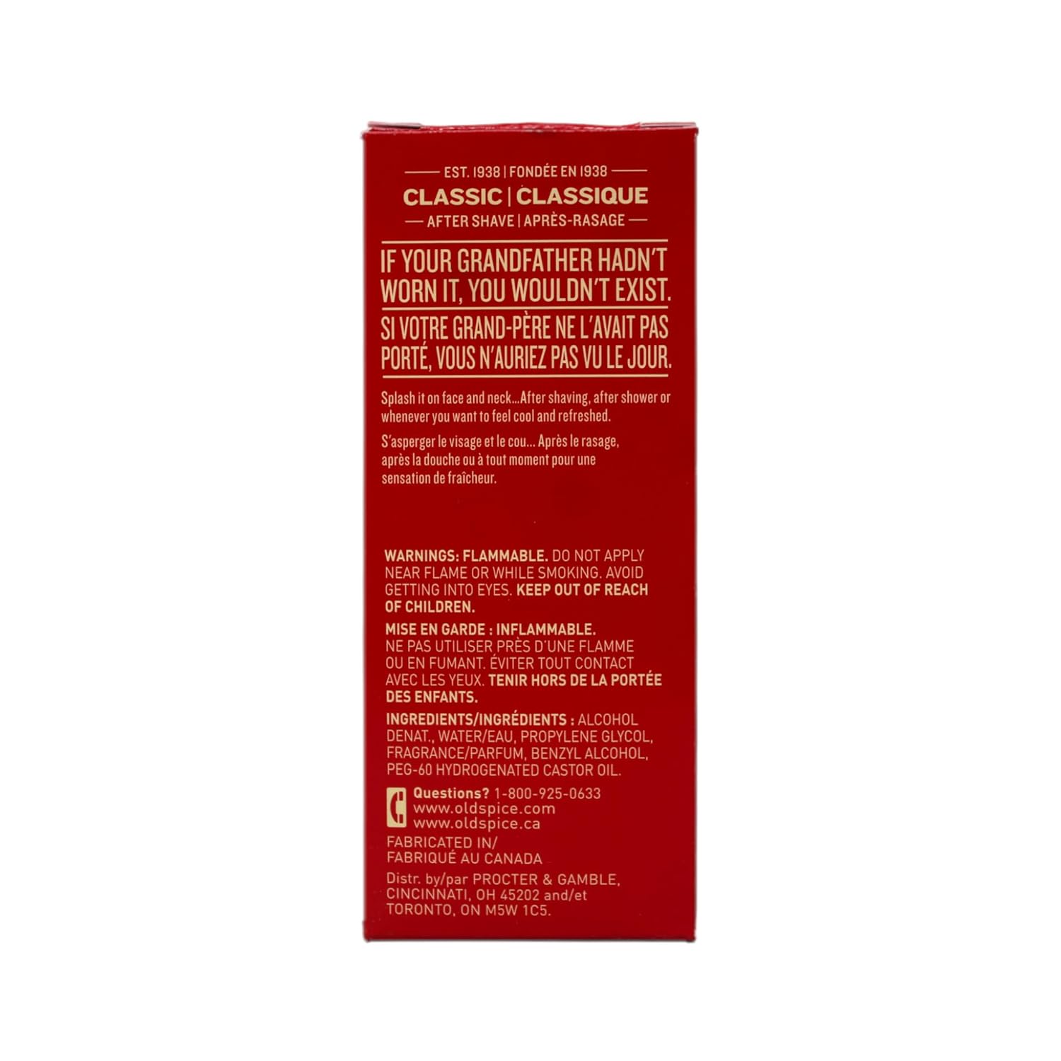 Old Spice Classic After Shave 4.25 Ounce (125ml) (2 Pack)