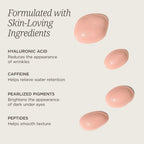 Colleen Rothschild Illuminating Tinted Eye Cream - Instant Brightening Under Anti Dark Circles Treatment With Hyaluronic Acid, Caffeine & Peptides