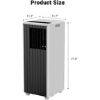 8,000 Btu Portable Air Conditioners, 4-In-1 Ac Unit With Cool, Fan, Dehumidifier & Sleep Mode, Up To 350 Sq.Ft, Quiet Operation, 24H & Remote Control For Bedroom, Living Room, Basement & Workshop