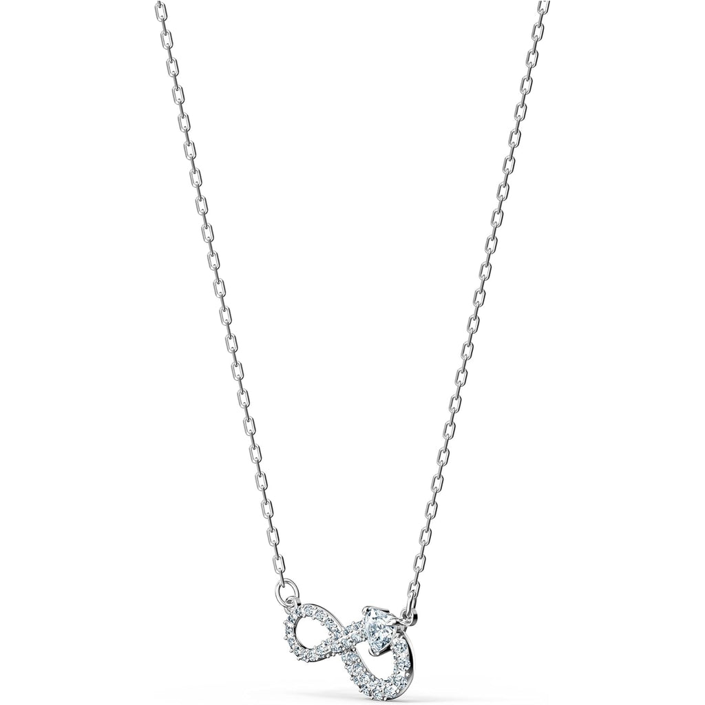 Swarovski Infinity Twist Jewelry Collection, Bracelets & Necklaces, Rhodium & Rose Gold Tone Finish, Clear Crystals