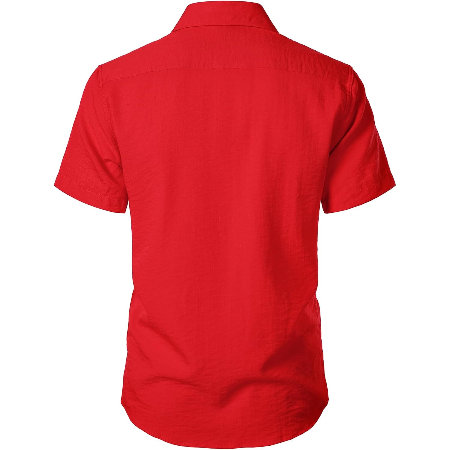 Jemitop Men'S Stretch Textured Short Sleeve Button Down Shirts Summer Casual Beach Wedding Vacation Shirt