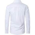 Cotton Mens Dress Shirts Long Sleeve Wrinkle Free Business Casual Button Down Shirts Formal Shirts Big And Tall