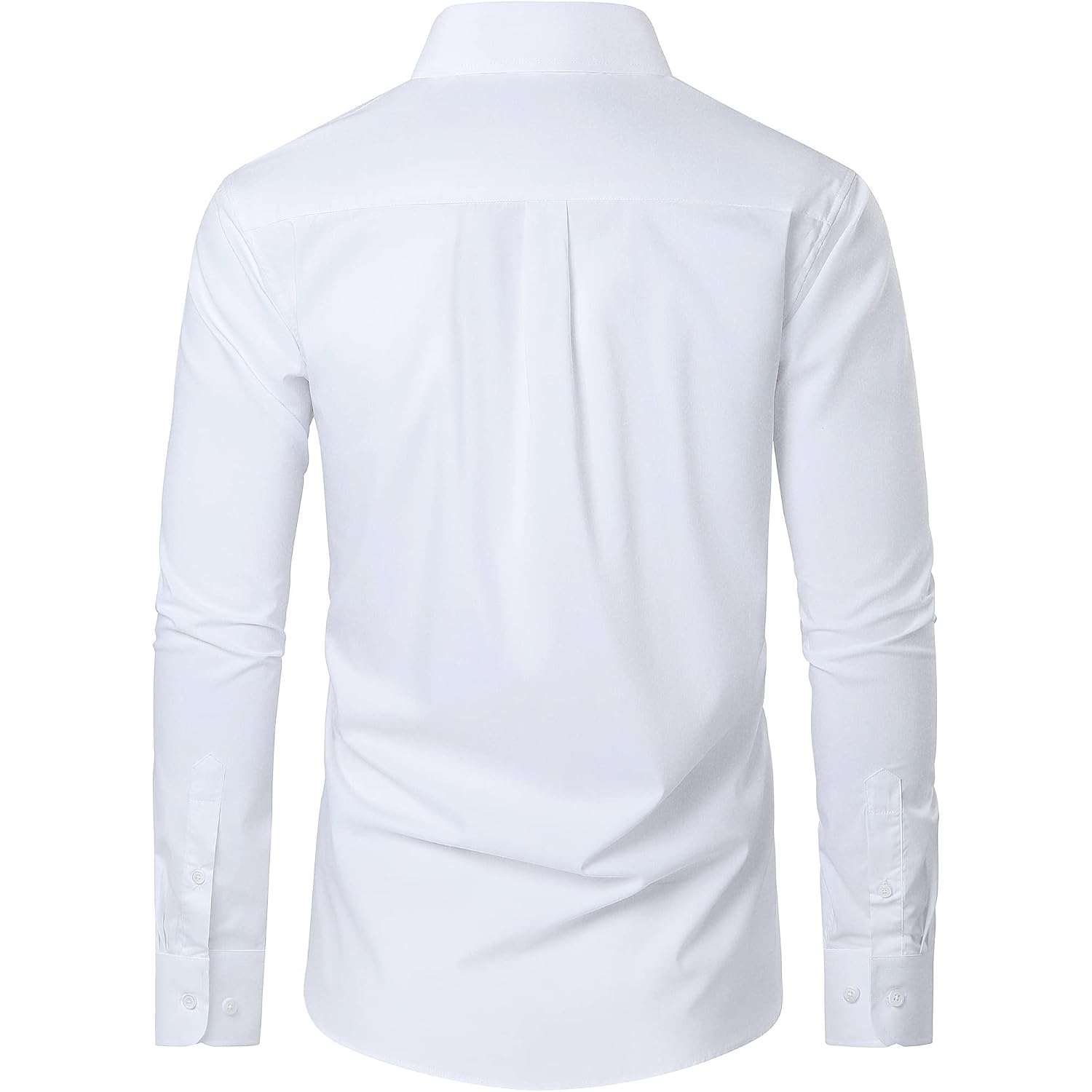 Cotton Mens Dress Shirts Long Sleeve Wrinkle Free Business Casual Button Down Shirts Formal Shirts Big And Tall