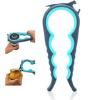 Otstar Jar Opener Bottle Opener And Can Opener For Weak Hands, Seniors With Arthritis And Anyone With Low Strength, Mutil Jar Opener Get Lids Off Easily (Blue And Grey)