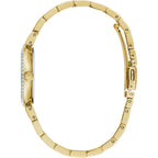 Bulova Ladies' Classic Crystal Stainless Steel 3-Hand Quartz Watch, White Mother-Of-Pearl Dial