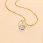 VZBarn Dainty Gold Plated Stainless Steel Faith Necklace for Women Tiny Move Mountains Charm Choker Christian Jewelry Gift