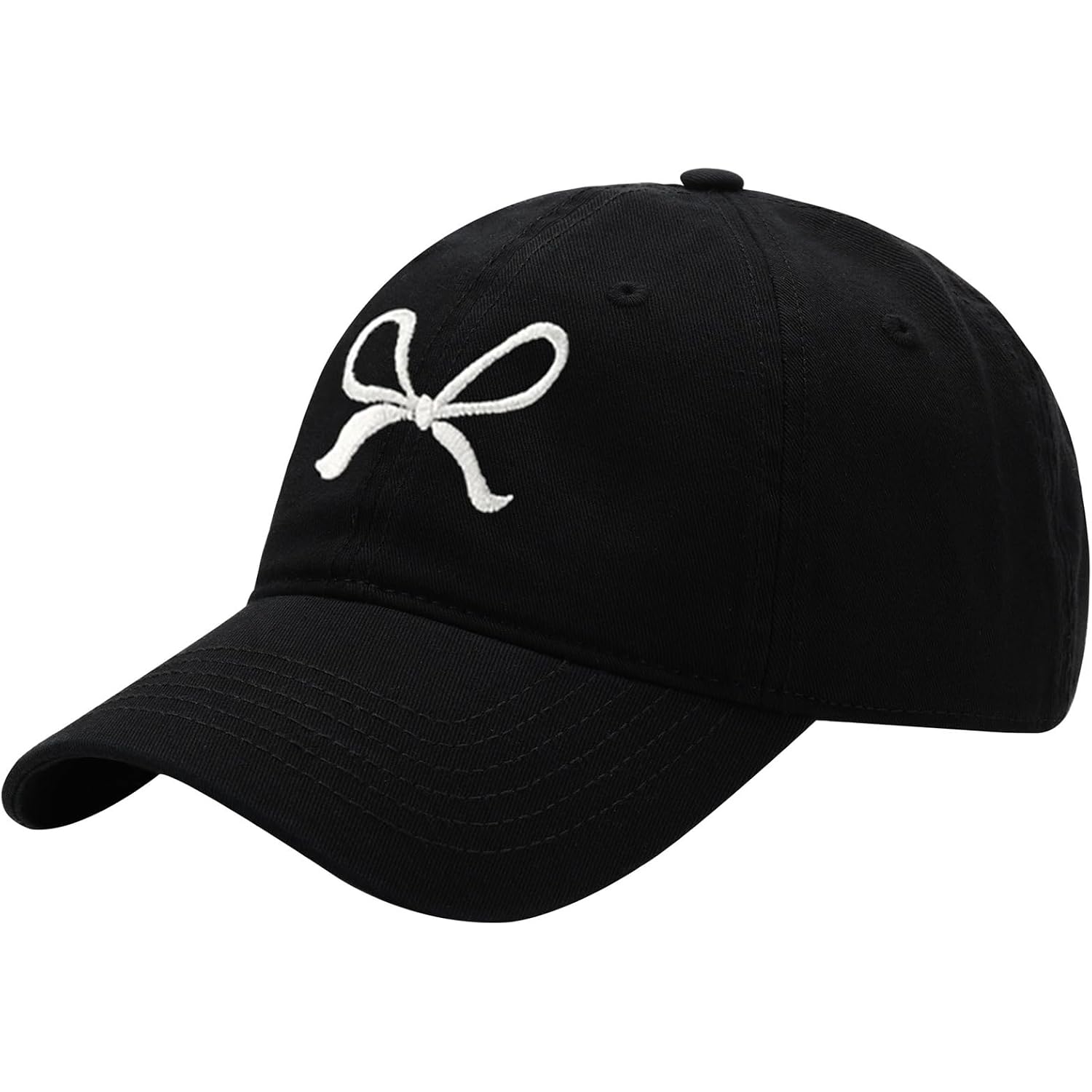 Trendy Bow-Tie Baseball Cap For Women | Trucker Hats Y2K Adjustable Fashion Sun Hat With Visor For Hiking & Travel