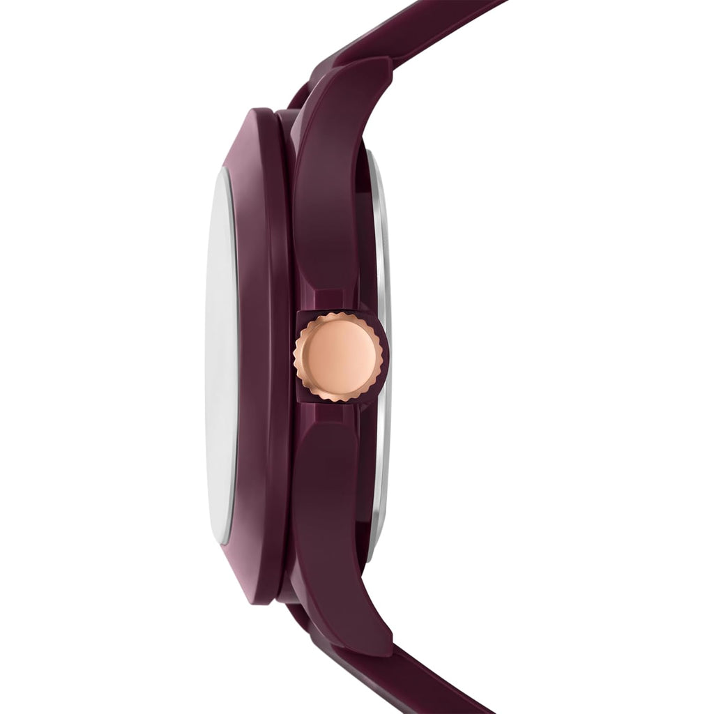 Skechers Women'S Rosencrans Analog Burgundy Silicone Watch (Model: Sr6344)