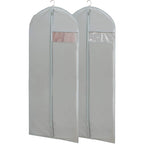 Dress Bags For Gowns Long, 65'' Long Dress Clear Garment Bag(Set Of 2, 23.3'' X 65'')