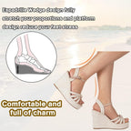 Mikarka Sandals For Women 2026: Comfortable Wedge Platform Sandals Women - Braided Espadrilles For Women Ankle Strap Open Toe Wedges Heels Beach Sandals Summer Shoes