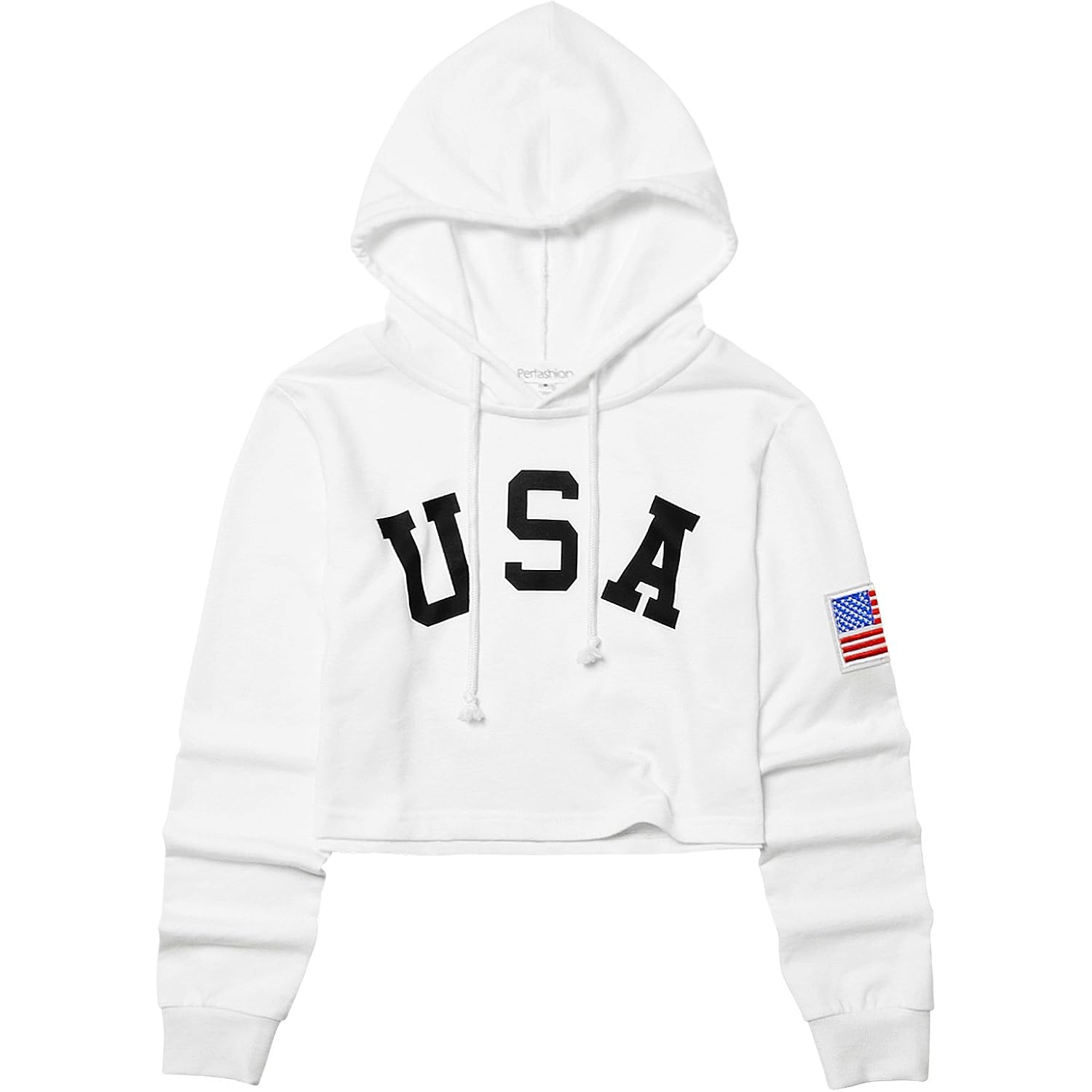Perfashion Women Sweatshirt Crop Top Hoodie Long Sleeve Sweatshirts