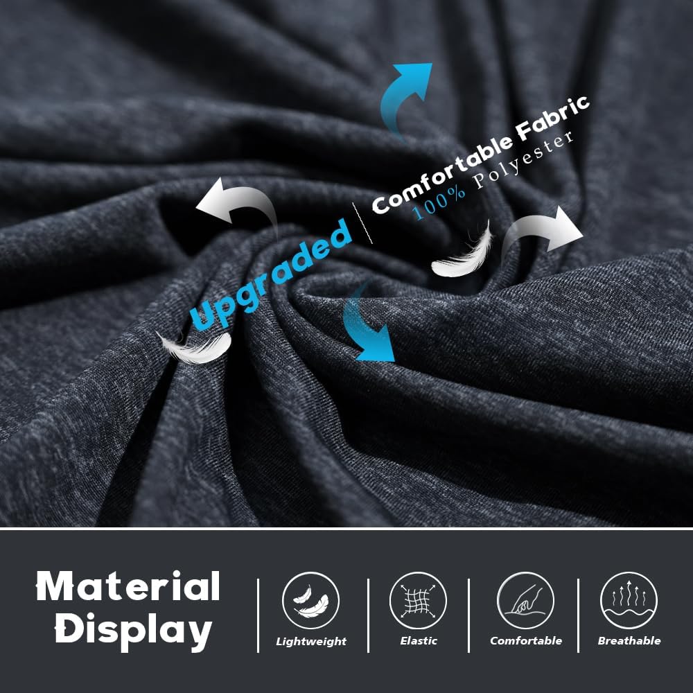 5 Pack Men'S Lightweight Pullover Hooded Tees – Long Sleeve Sweatshirts For Gym, Running, Fishing