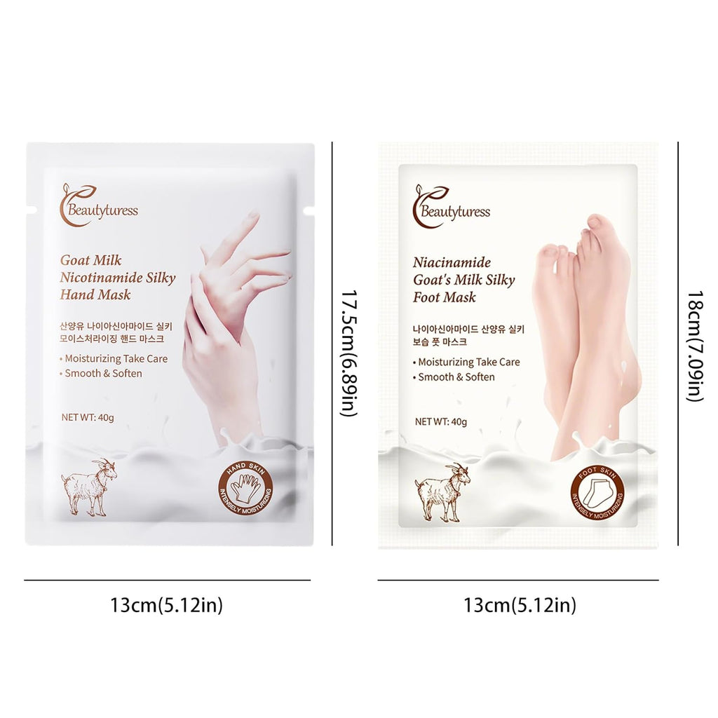 10PCS Moisturizing Hand Mask And Foot Peeling Mask, Moisturizing Glove To Prevent Dry Skin, Foot Spa, Skin Care For Chapped Hands And Feet, Night Care.