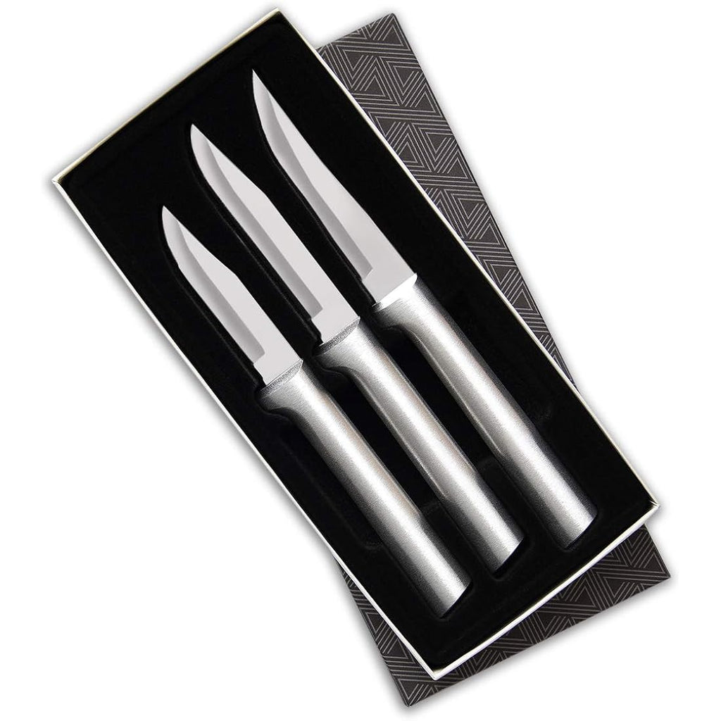 Rada Cutlery Paring Knife Galore Gift Set (S01), 3-Piece Knife Set, Stainless Steel Blades, Sliver Handle