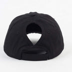 Ponytail Baseball Hat Distressed Retro Washed Womens Twill Black+white